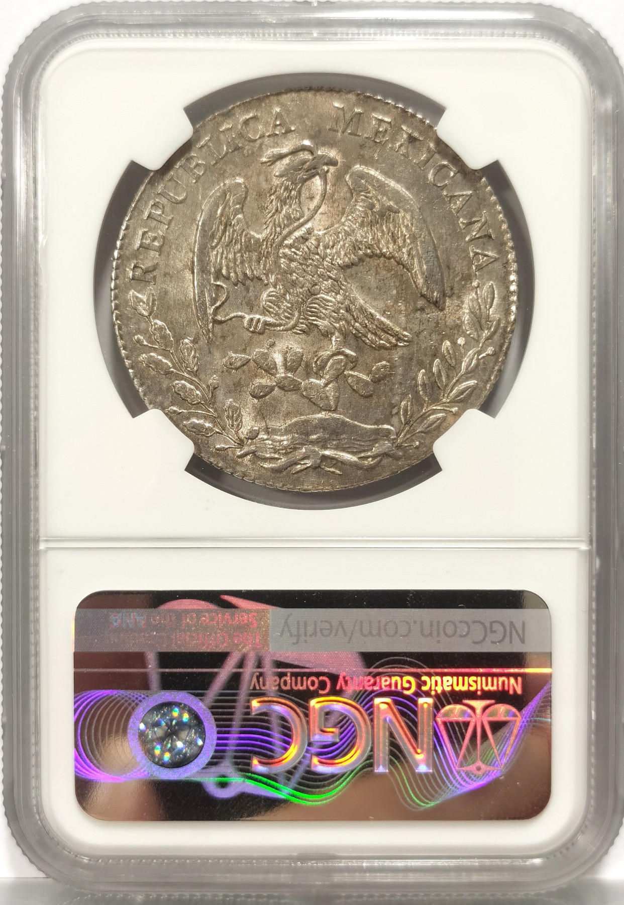 博洋堂世界钱币拍卖第057期（全场包邮） NGC MS62 墨西哥1875年GO FR版鹰洋