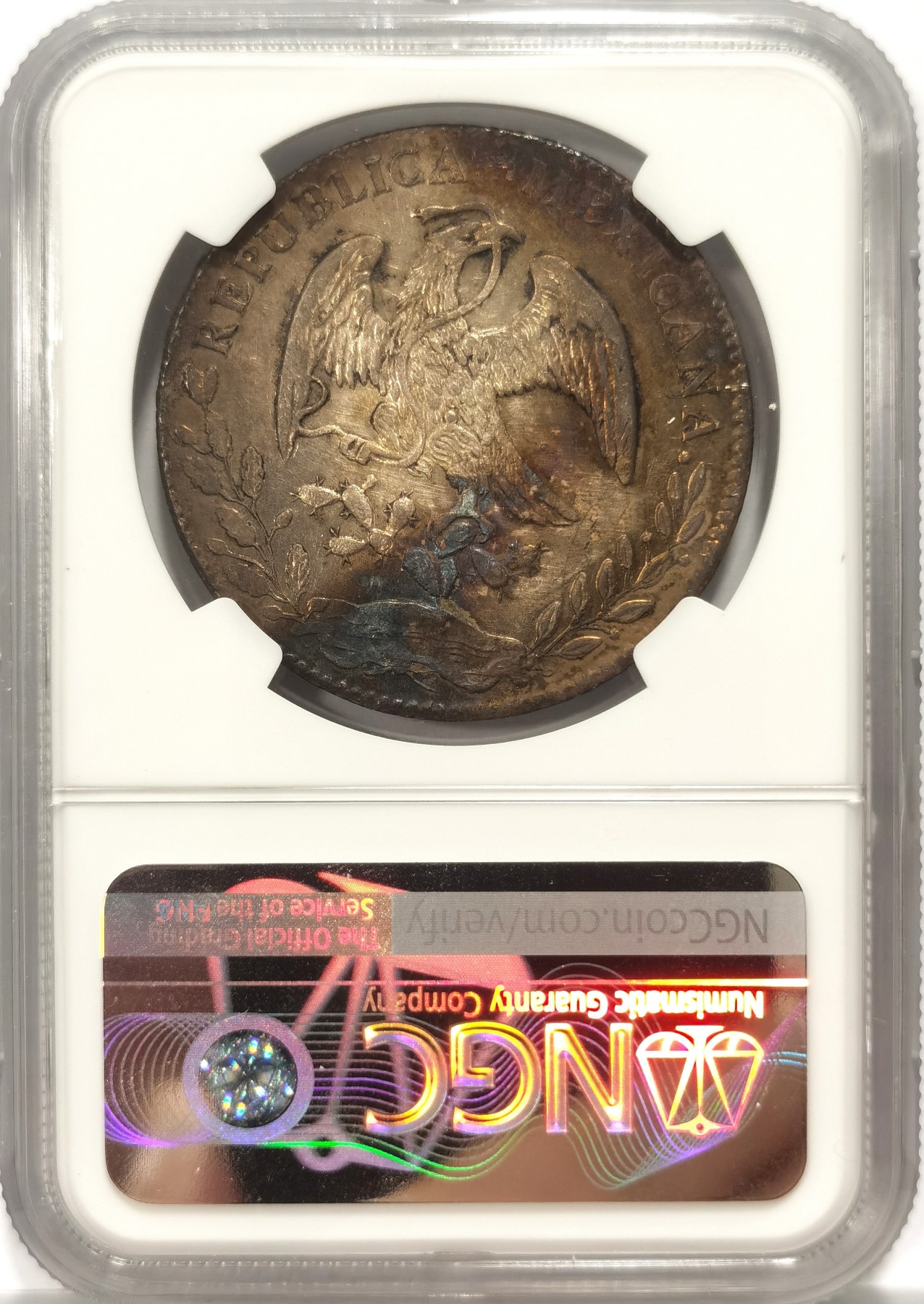 博洋堂世界钱币拍卖第057期（全场包邮） NGC UNCD 墨西哥1875年CN MP版鹰洋