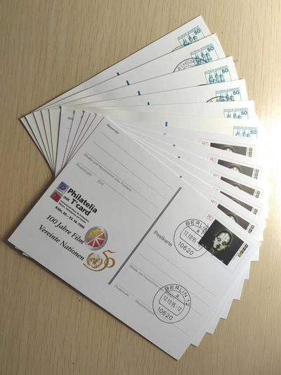 精选多國郵票品🔥⚡️🌞（拍卖场）专场 第③⑨场 - 德国实寄邮资片&电影100周年邮资片 12件