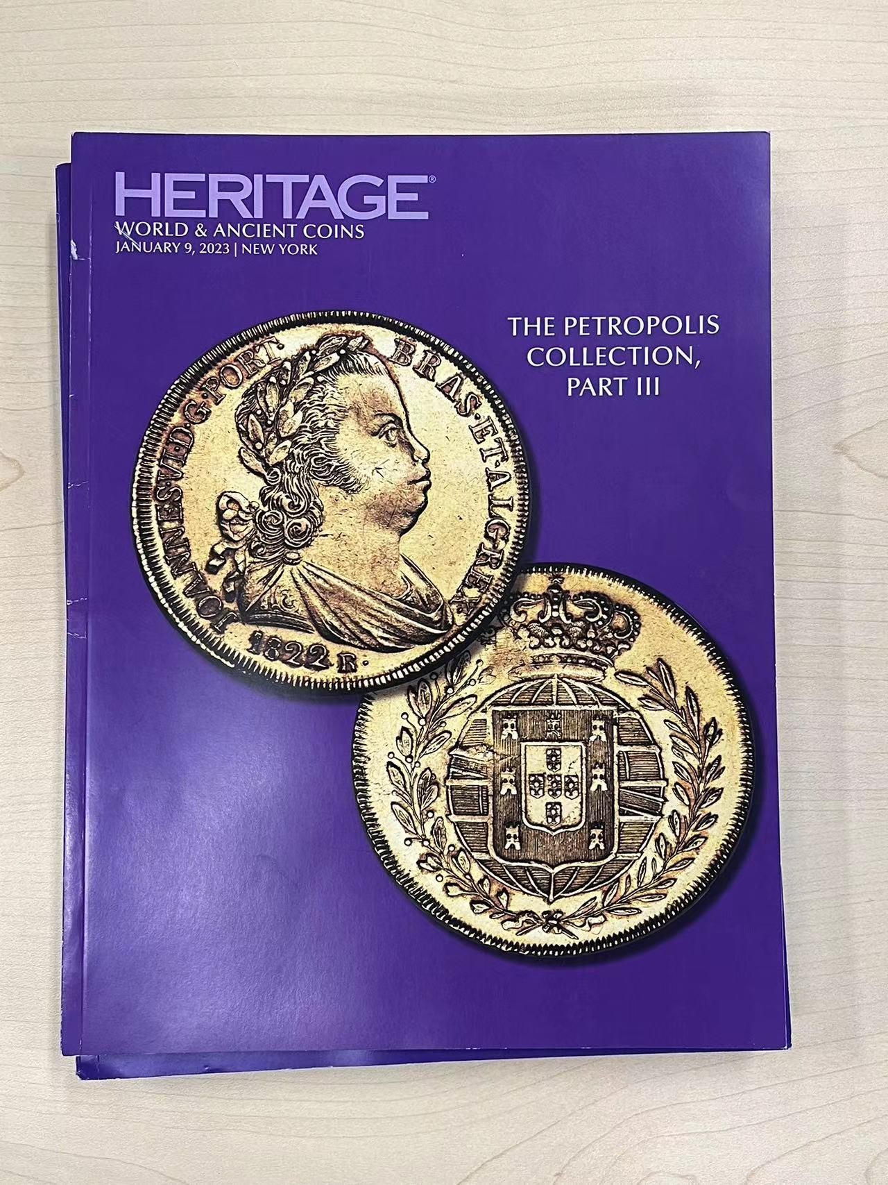 博洋堂世界钱币拍卖第057期（全场包邮） HA拍卖目录4本，近700页（运费到付）