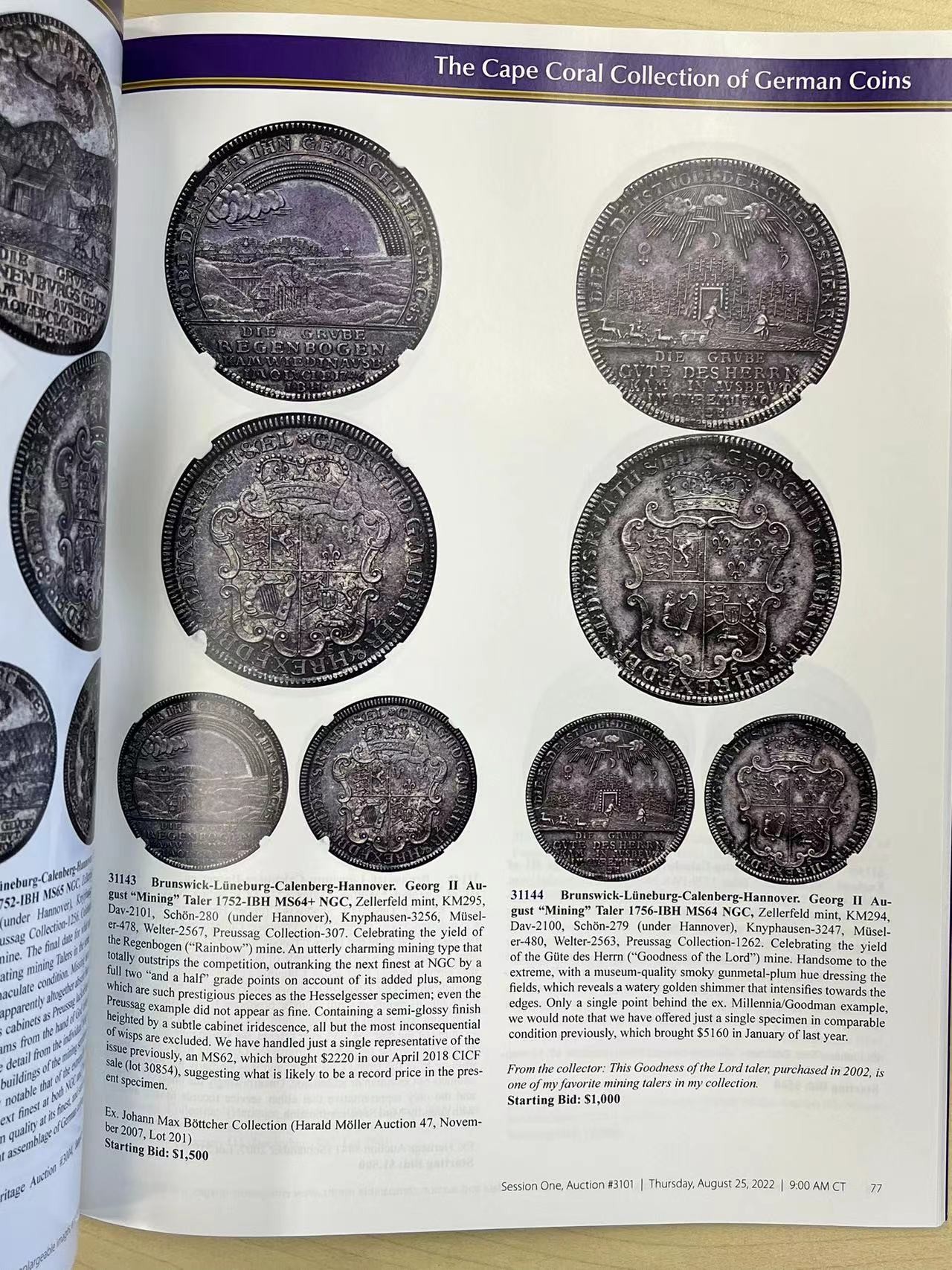 博洋堂世界钱币拍卖第057期（全场包邮） HA德国目录3本，近十年最好的德国币专场，总共360多页（运费到付）