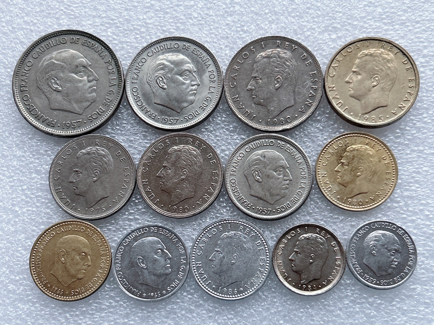 全场一元起拍 世界钱币散币、银币专场 第48期 西班牙硬币 13枚 无重复