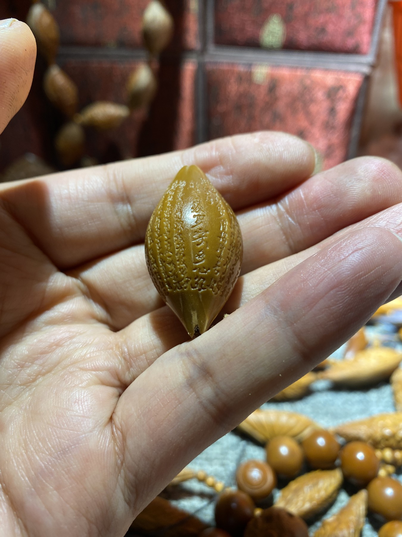 苏工核雕18年老工作室作品，诚信经营广交天下核友