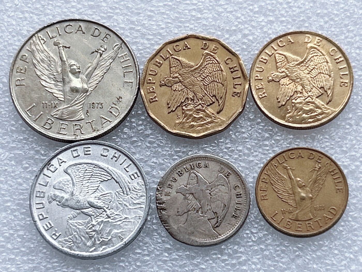 全场一元起拍 世界钱币散币、银币专场 第48期 智利 鹰和自由女神