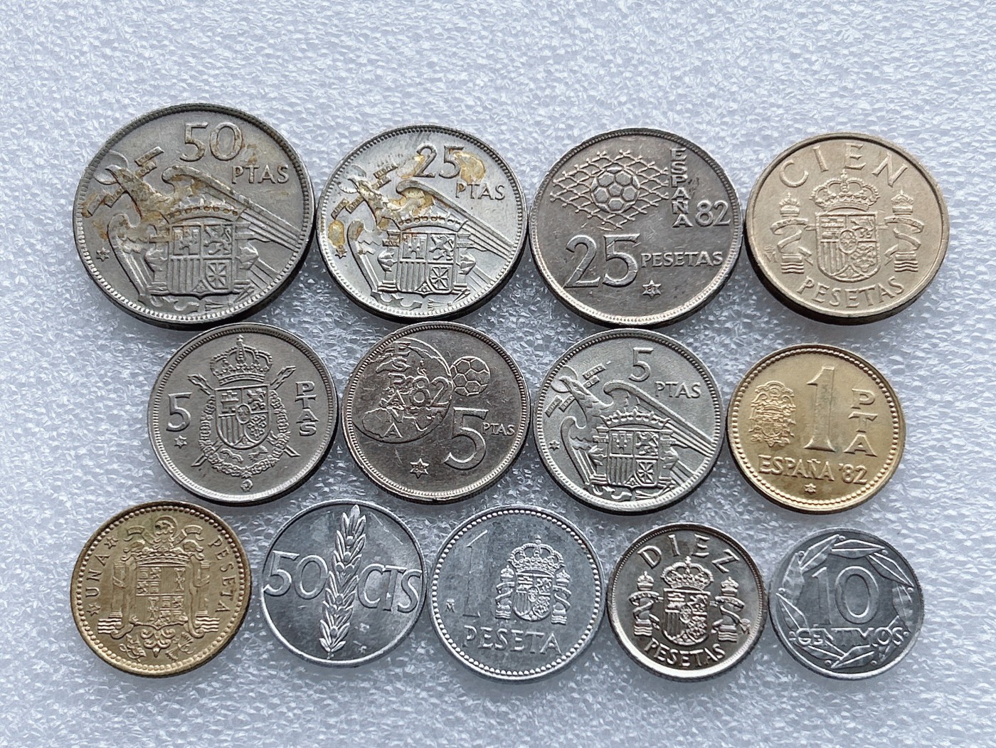 全场一元起拍 世界钱币散币、银币专场 第48期 西班牙硬币 13枚 无重复