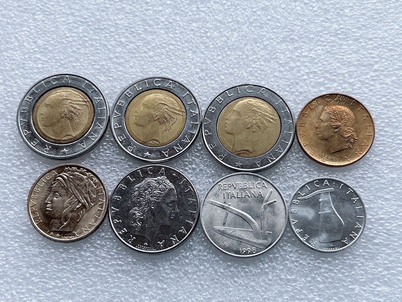 全场一元起拍 世界钱币散币、银币专场 第48期 意大利硬币 8枚