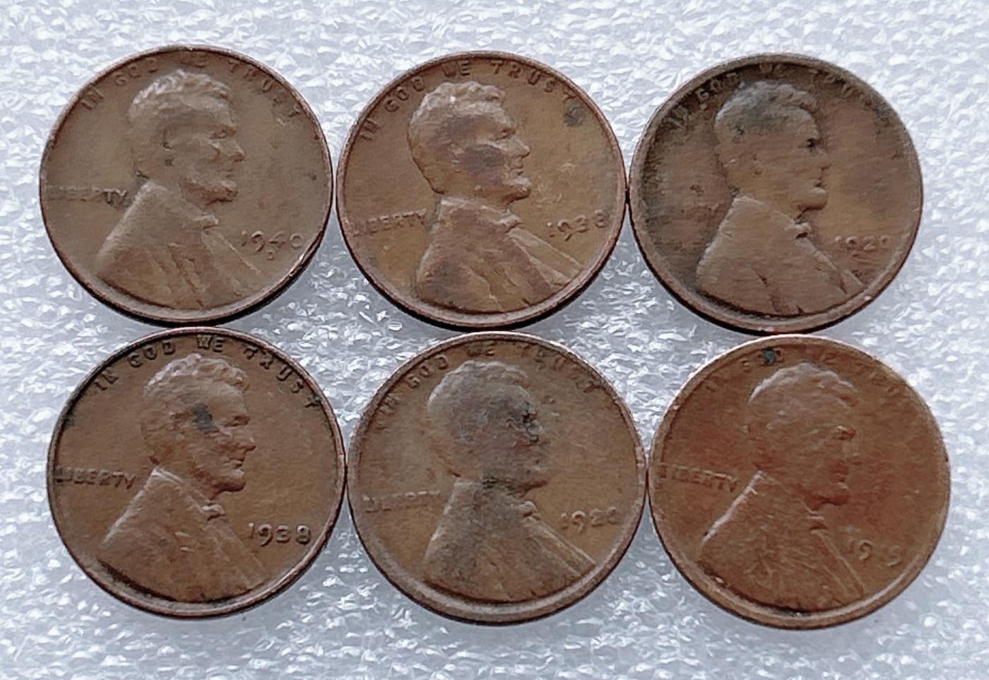 全场一元起拍 世界钱币散币、银币专场 第48期 美国1美分 麦穗版 6枚