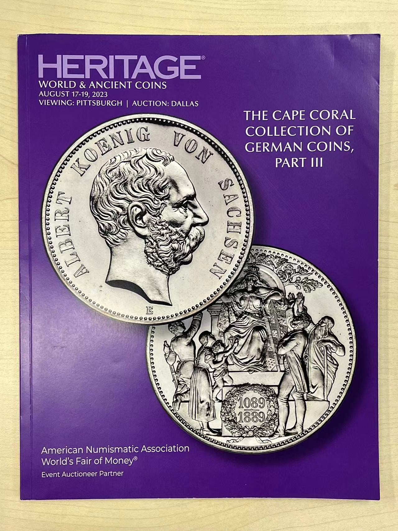 博洋堂世界钱币拍卖第057期（全场包邮） HA德国目录3本，近十年最好的德国币专场，总共360多页（运费到付）