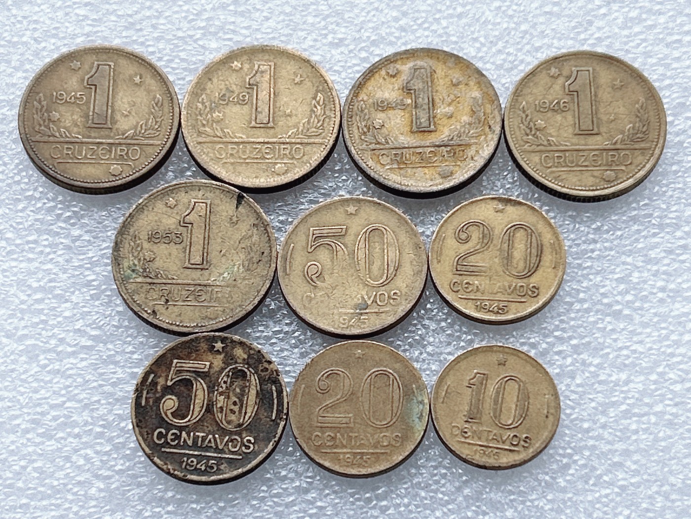 全场一元起拍 世界钱币散币、银币专场 第48期 巴西铜币10枚