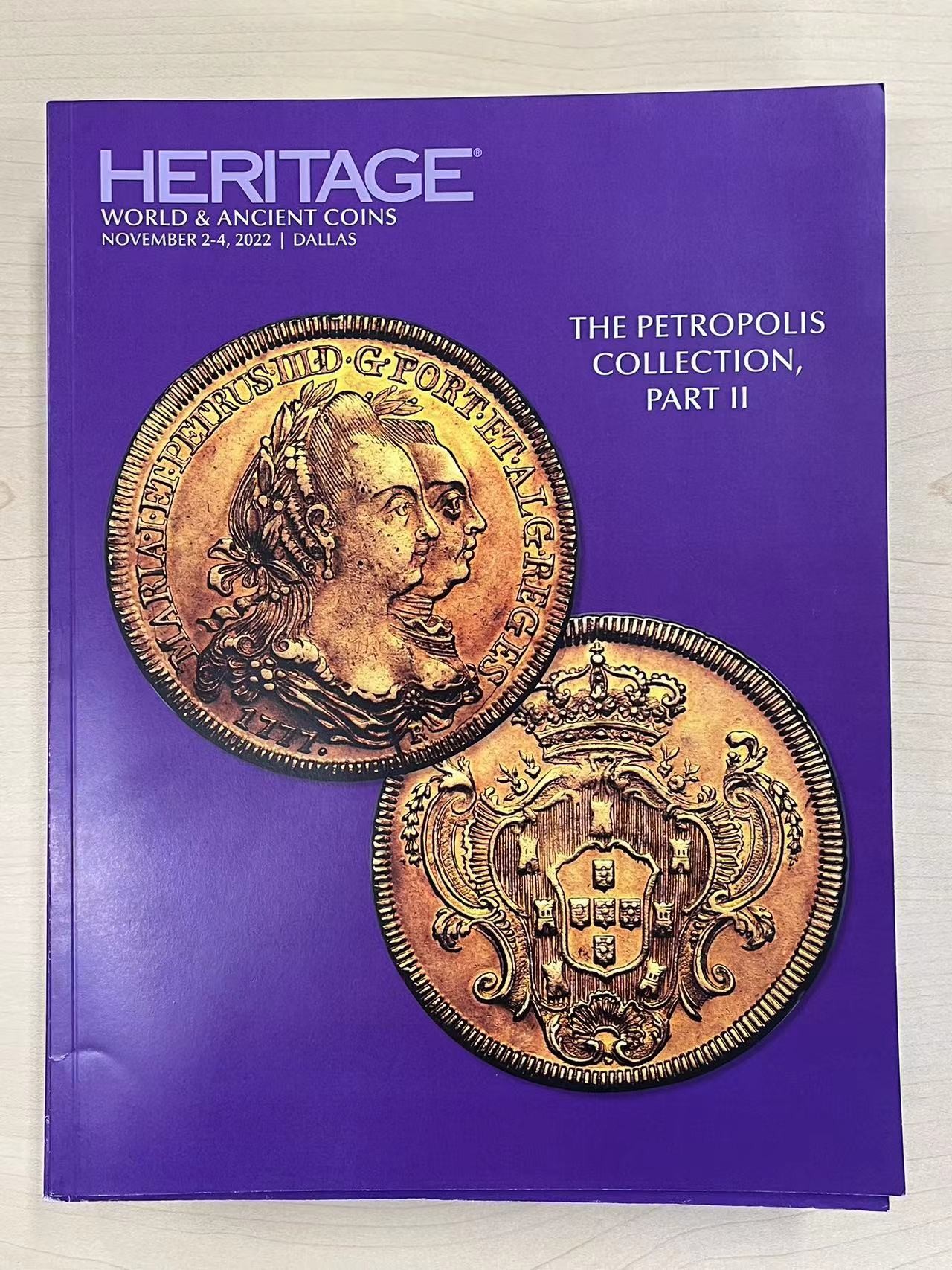 博洋堂世界钱币拍卖第057期（全场包邮） HA拍卖目录4本，近700页（运费到付）