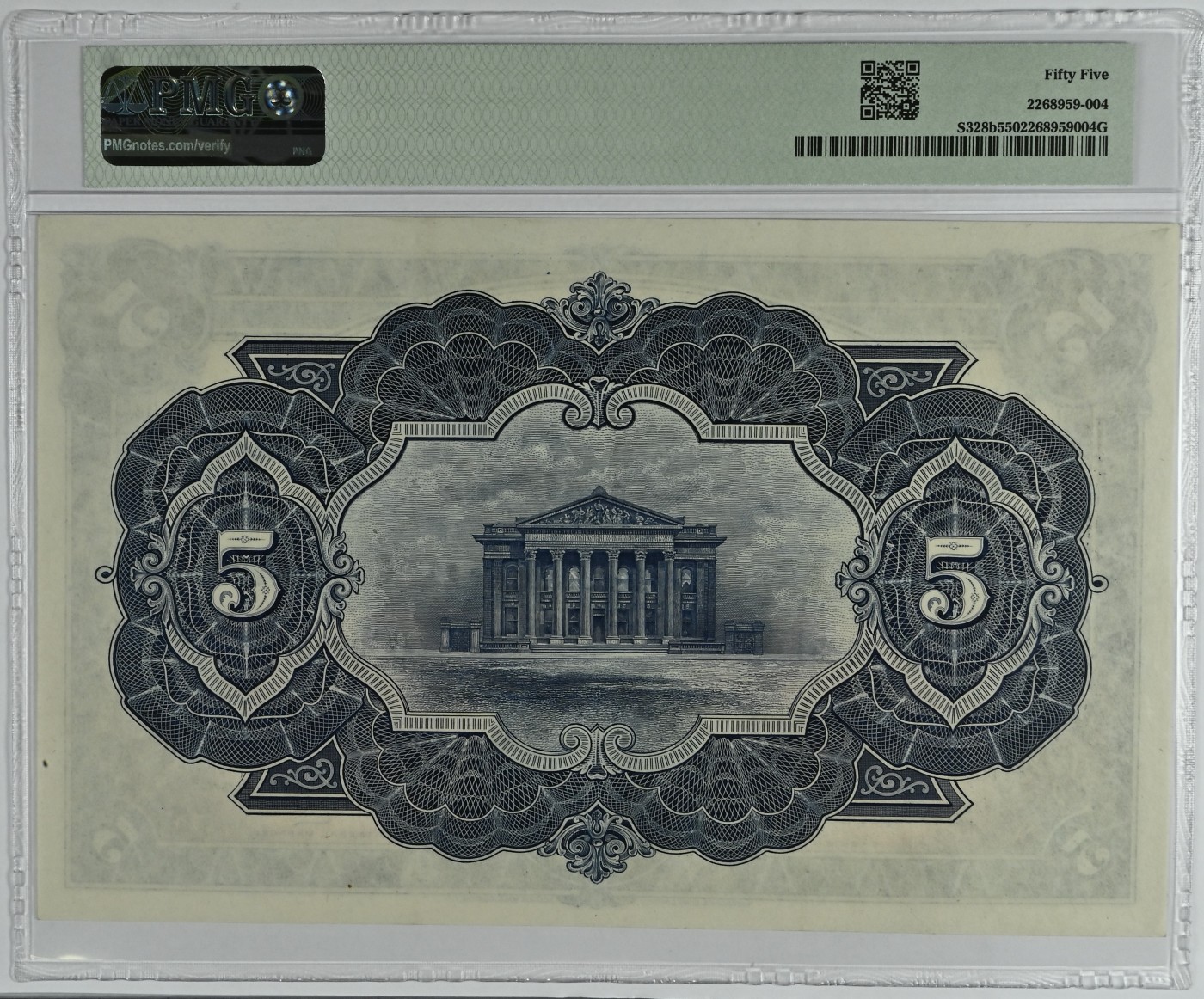 🌗乐淘淘世界纸币拍卖精品场 第35期🌓 【15/S 36251】苏格兰1928-44年纸币 5镑 精美大票幅 W&S出品 PMG55