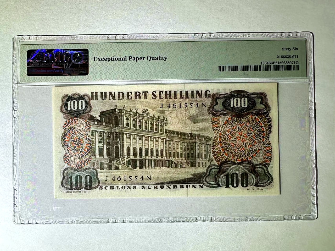 【Blue Auction】✨世界纸币精拍第408期【精】 奥地利 1960年100先令 斯特劳斯 PMG66EPQ 