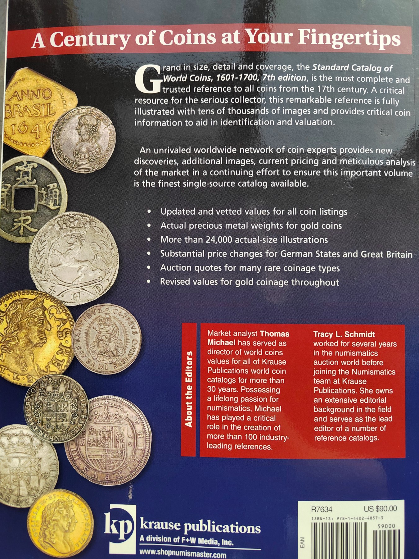 博洋堂世界钱币拍卖第057期（全场包邮） 全新克劳斯1601~1700（最新第7版）保全新原品 无磕无折 1600多页接近6斤的绝版的原装正版书 老泰勒收录详实 收藏自用皆可 包顺