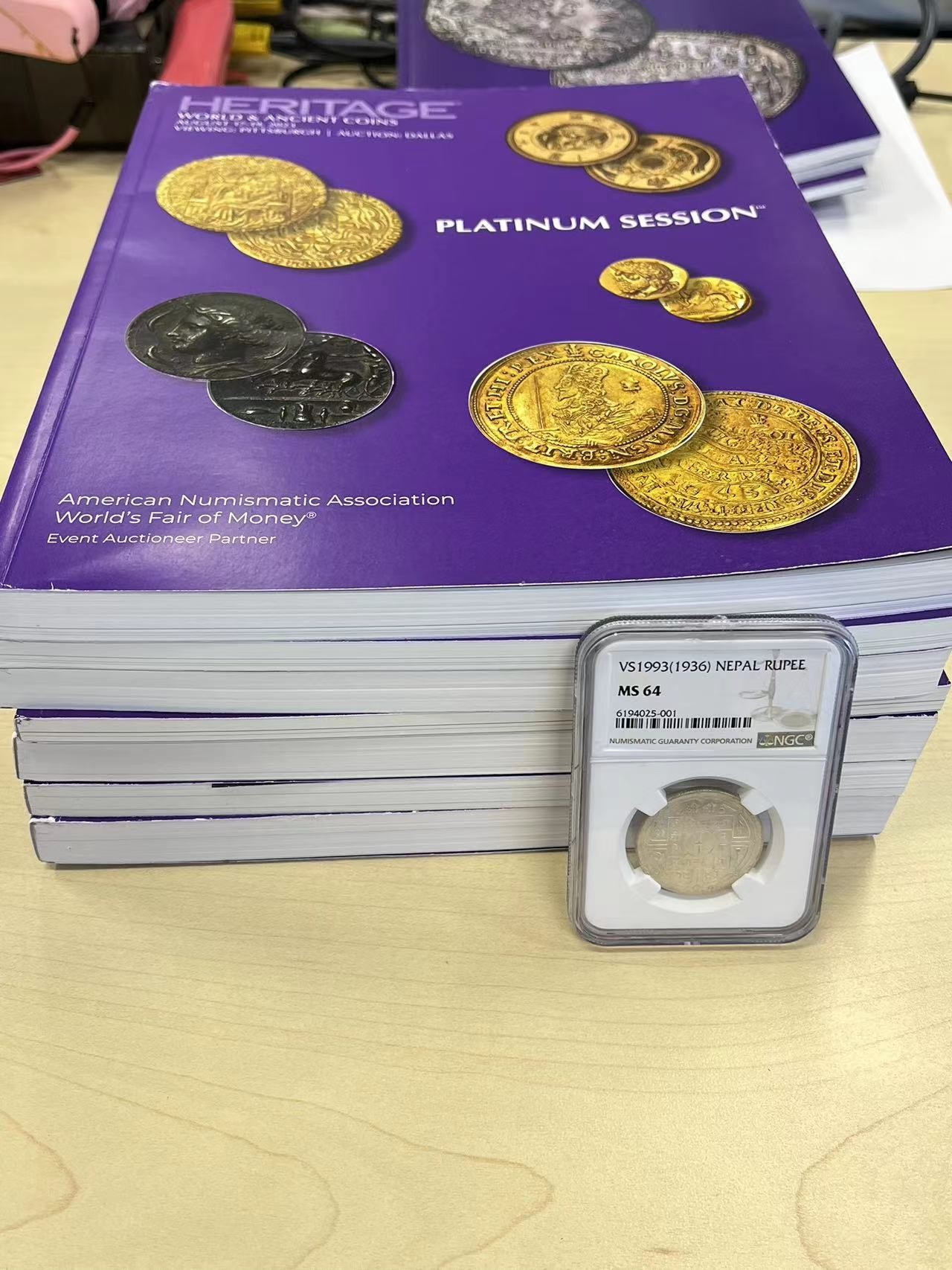 博洋堂世界钱币拍卖第057期（全场包邮） HA白金之夜目录8本，全彩1700多页，都是这两年的精华饕餮币宴（运费到付）