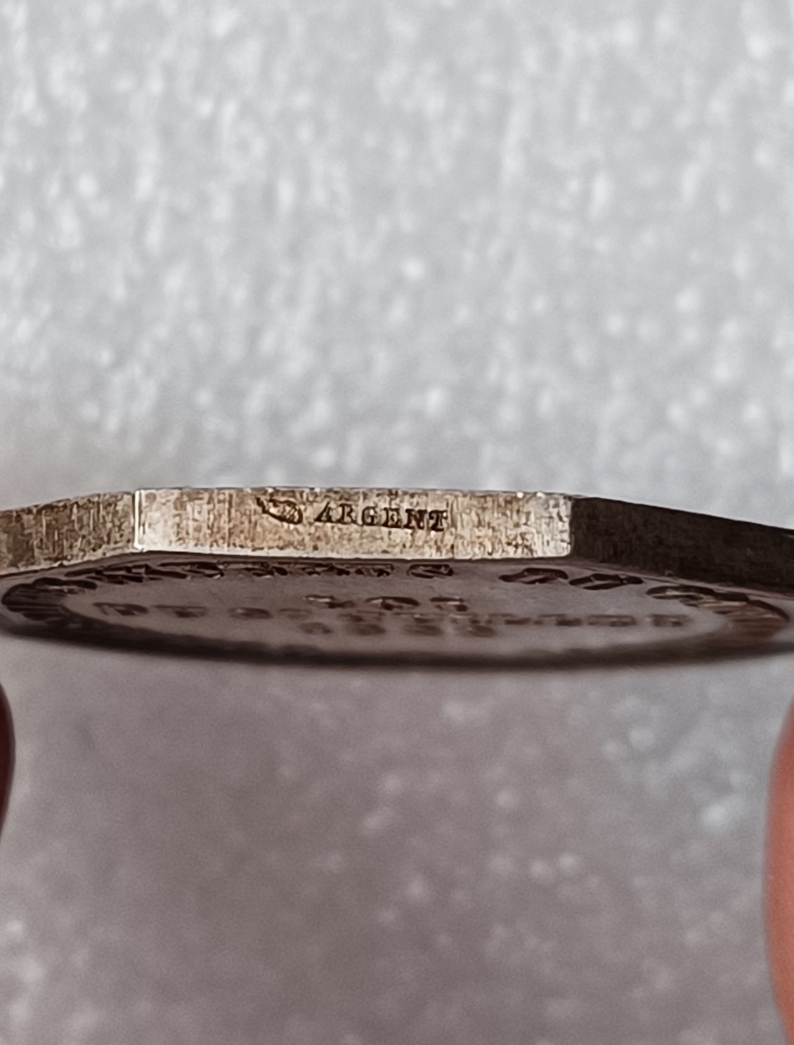 瓶子🏺第122期拍卖会 法国1831年墨丘利商业版JETON银质八角  32毫米  16.3克