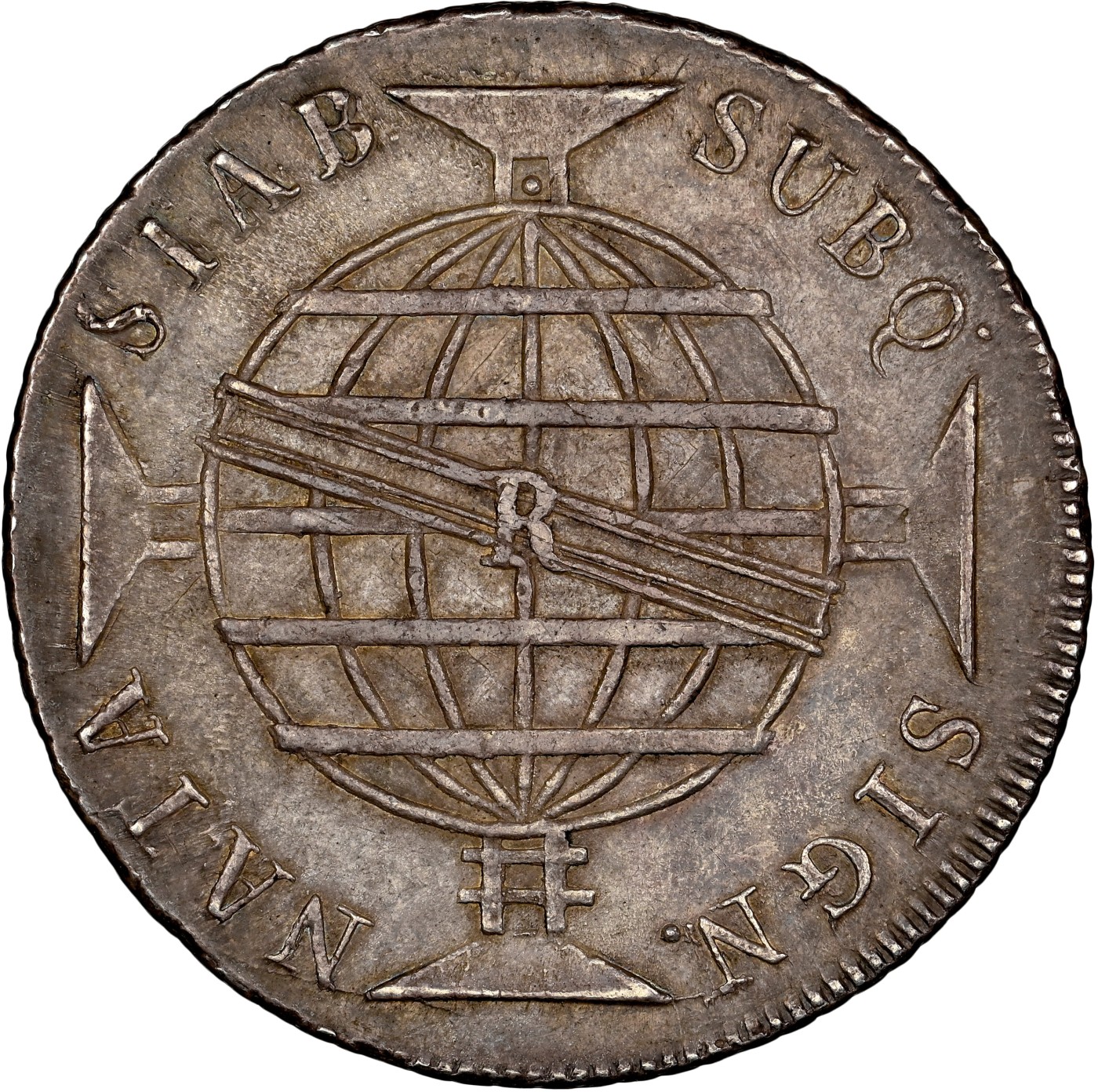 博洋堂世界钱币拍卖第057期（全场包邮） NGC MS61 葡属巴西1813年R版960R地球大银币，极品原味深打，少见早期年份，高品非常难得，MS级为麦稀奇首见