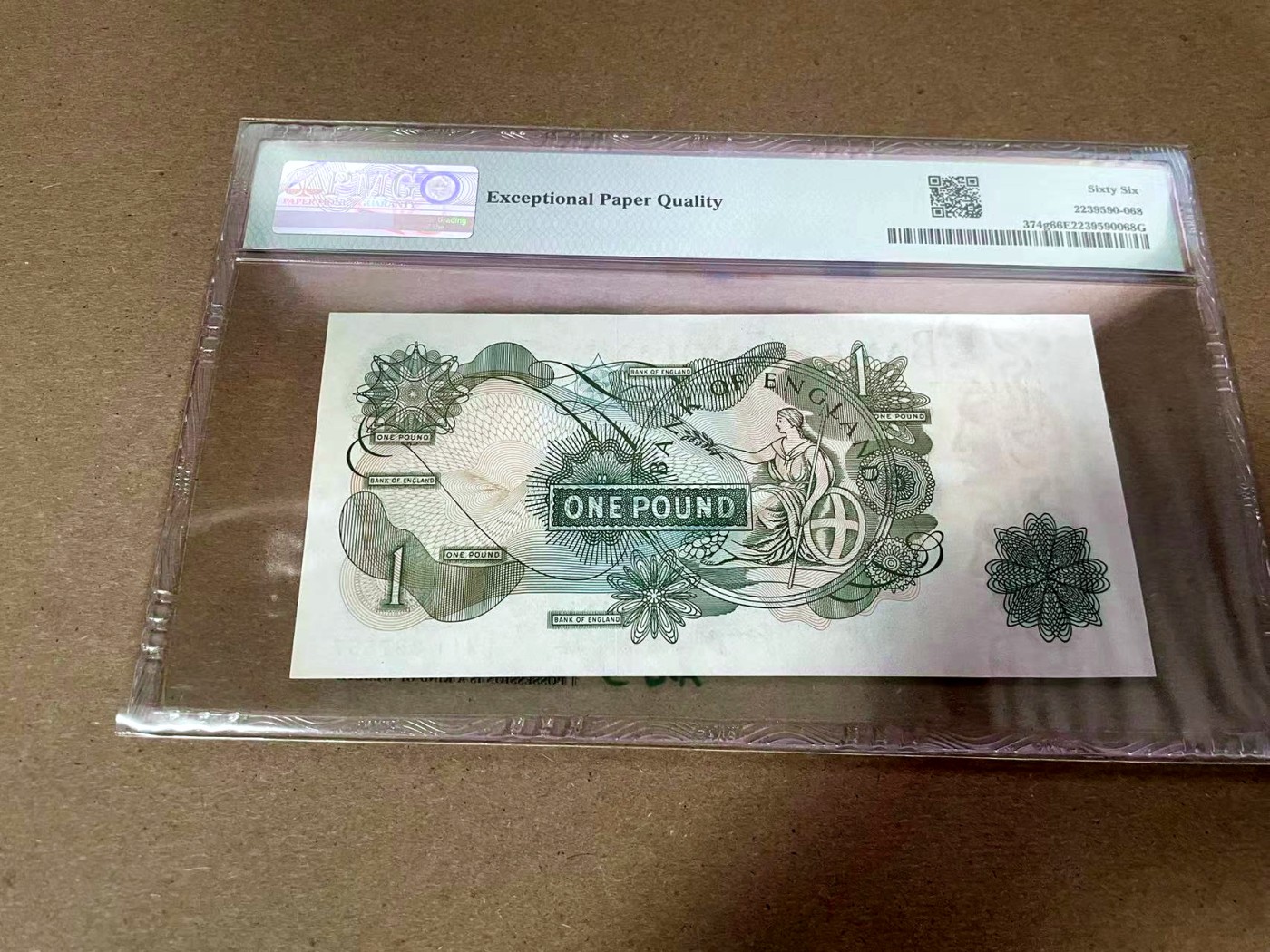 【Blue Auction】✨世界纸币精拍第408期【精】 英国 C序列 1镑 PMG66EPQ 