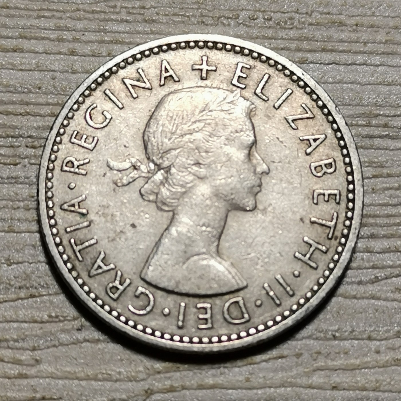 1953～1966年英国伊丽莎白二世英格兰版1先令硬币