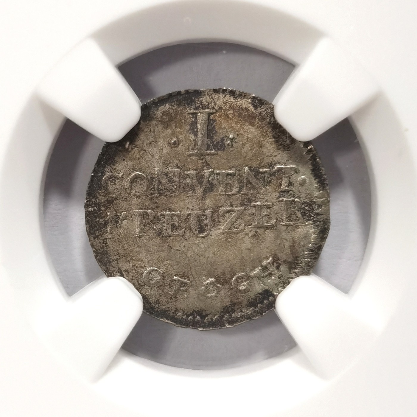 博洋堂世界钱币拍卖第057期（全场包邮） NGC MS64冠军分 德国法兰克福1805年1克鲁泽银币