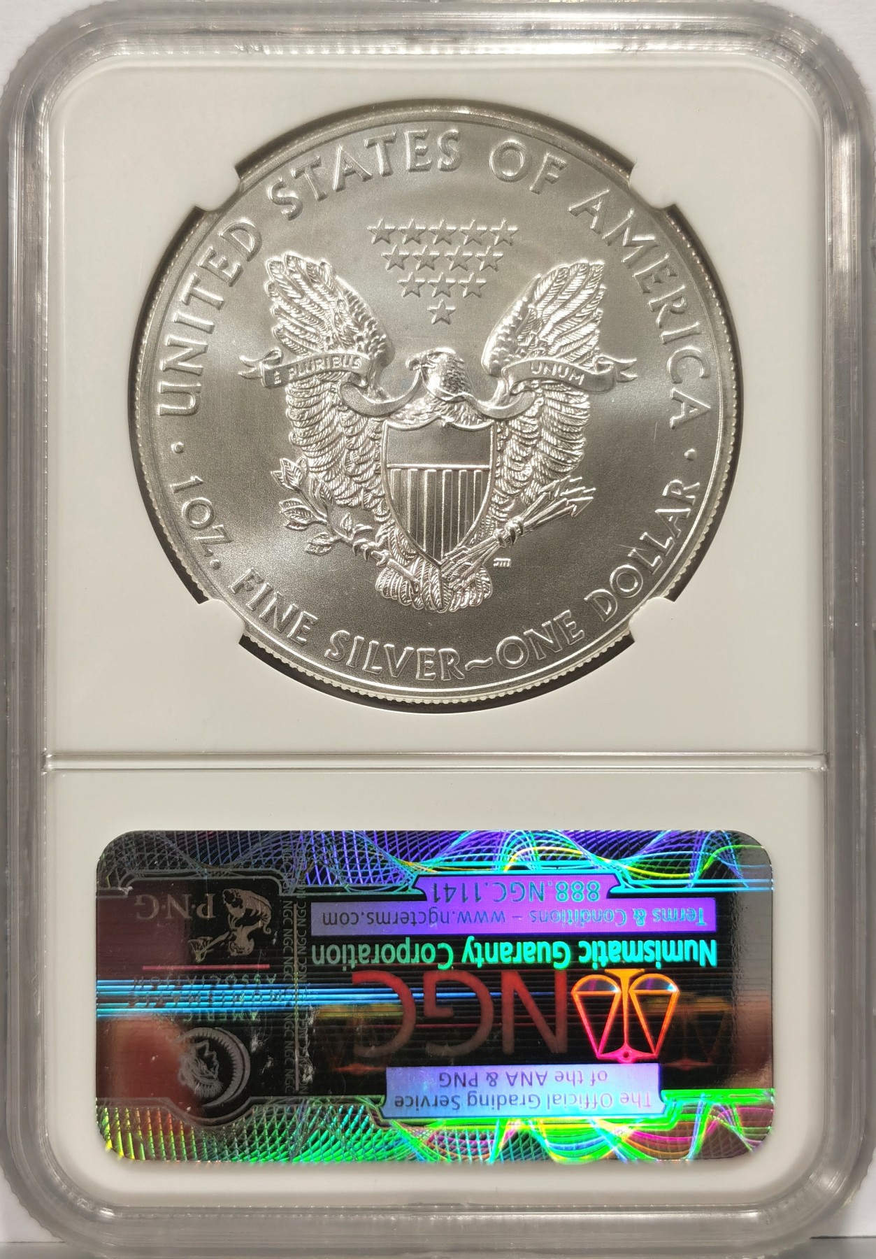 博洋堂世界钱币拍卖第057期（全场包邮） NGC MS70 美国2014年行走女神银币