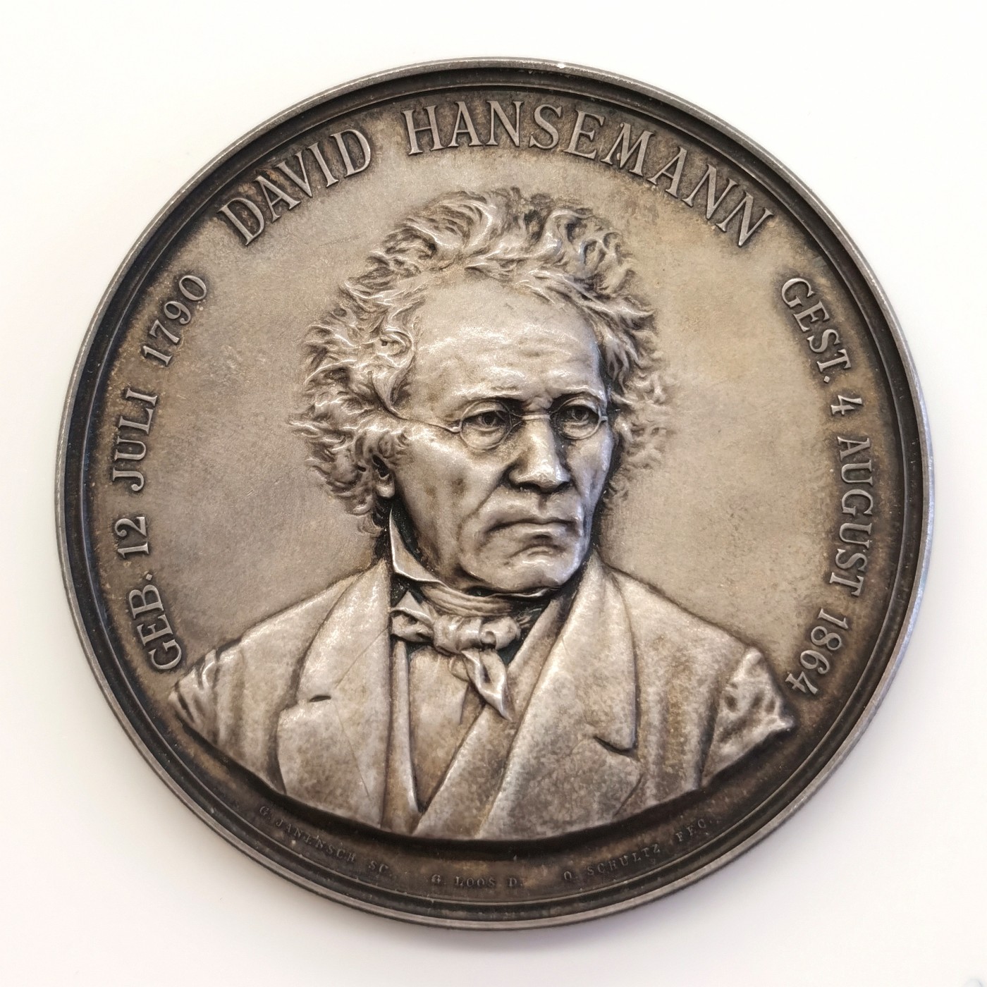 博洋堂世界钱币拍卖第057期（全场包邮） 德国1924年David Hansemann纪念银章 非常漂亮的原盒上镶嵌了铜框装饰 好品银章 55mm 80g 获得者为Eduard Hoefling 博洋堂之前一枚获得者为Bruno Stobbe同款银章成交价5000+