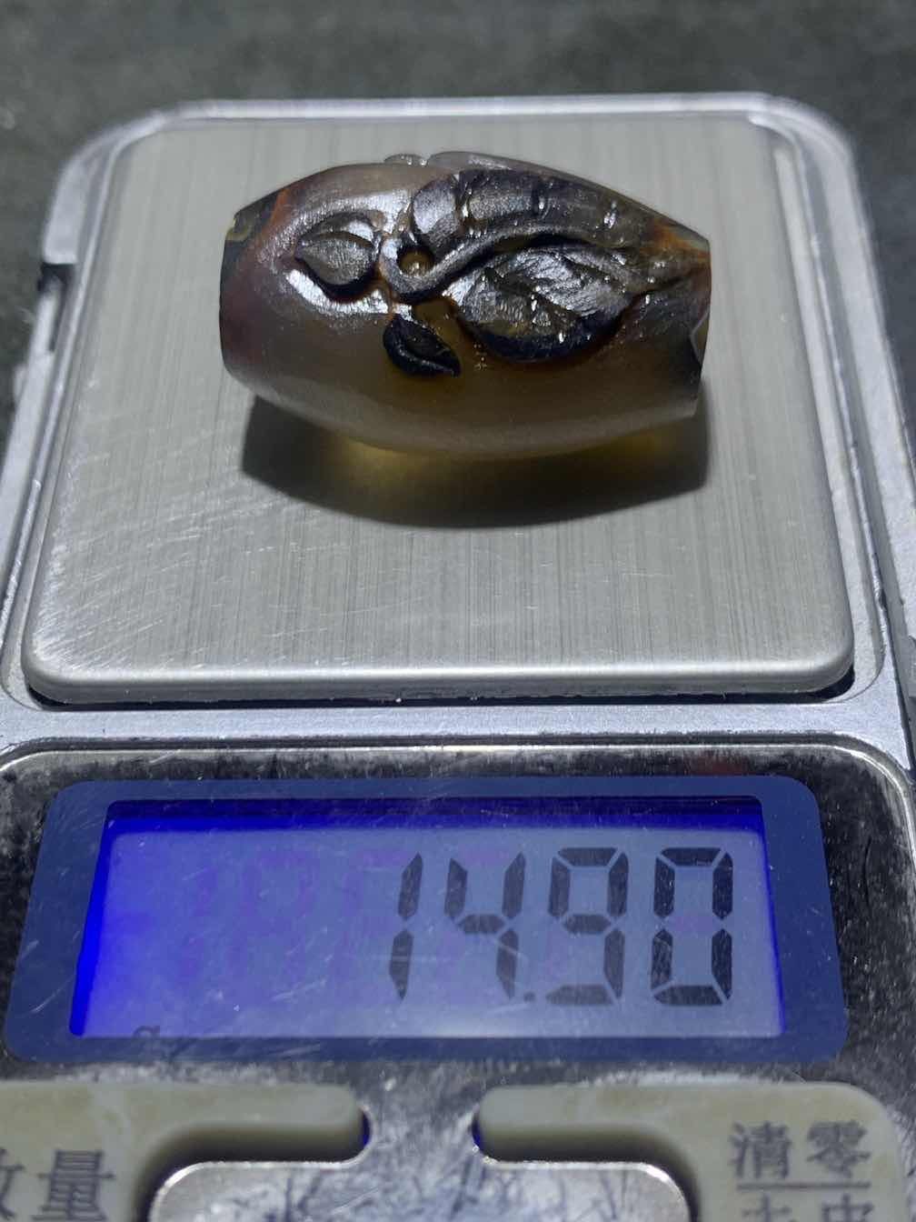 精美亚光高玉化巴西玛瑙手工俏色巧雕一夜成佛吊坠（把件）一个！
