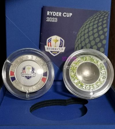10欧纪念币 2023年 意大利 高尔夫罗马莱德杯 彩色精制银币 - 10欧纪念币 2023年 意大利 高尔夫罗马莱德杯 彩色精制银币