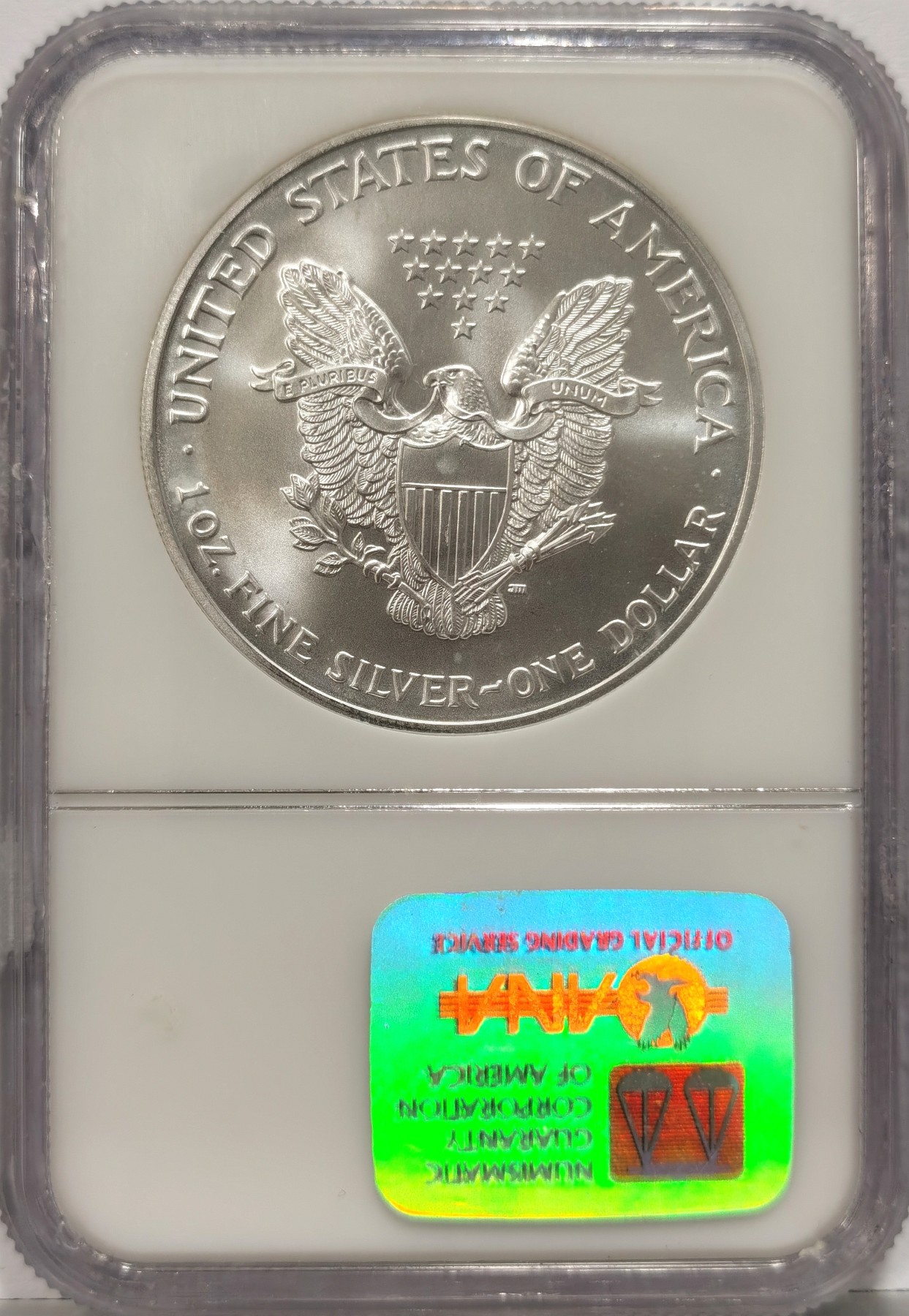 博洋堂世界钱币拍卖第057期（全场包邮） NGC MS69 美国2002年行走女神银币，早期盒子