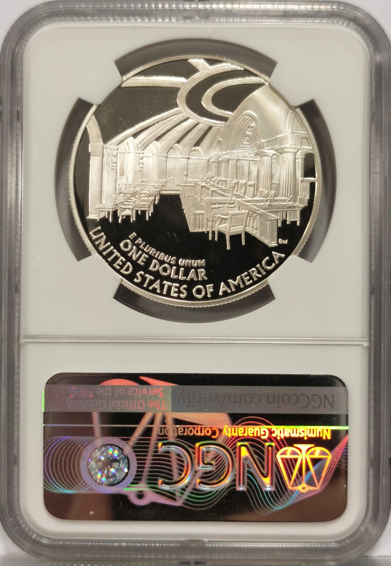 博洋堂世界钱币拍卖第057期（全场包邮） 2005年美国约翰马歇尔1美元精制纪念银币NGC-PF69UC，PROOF全新镜面状态精制币，状态极佳。，第4任美国首席大法官，是美国历史上任期最长的首席大法官，被美国人称为“伟大的最高法院院长”“所有时代的法官”及公认影响最深远的实际上的宪法创制人之一