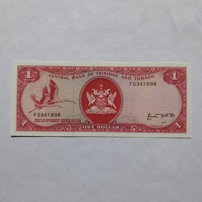 筱筱纸币各国外币第一期 - 特立尼达多巴哥1元1964年全新