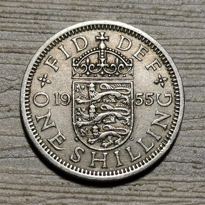 1953～1966年英国伊丽莎白二世英格兰版1先令硬币 - 1953～1966年英国伊丽莎白二世英格兰版1先令硬币