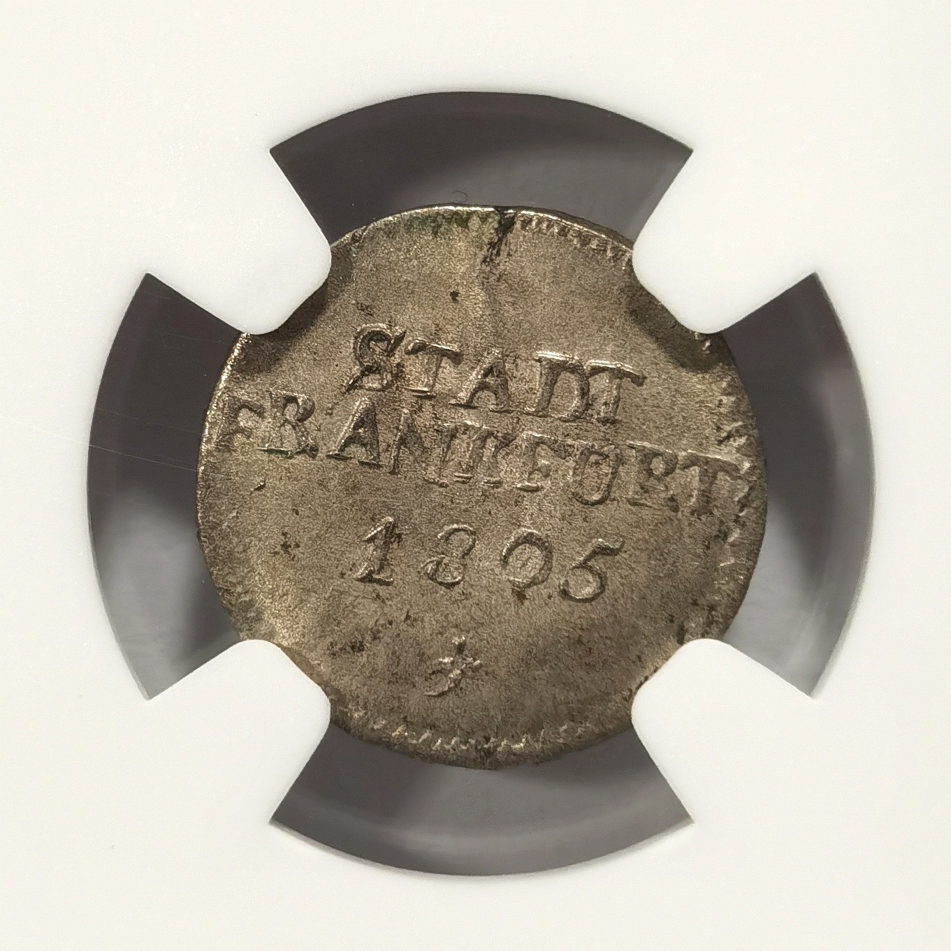 博洋堂世界钱币拍卖第057期（全场包邮） NGC MS64冠军分 德国法兰克福1805年1克鲁泽银币