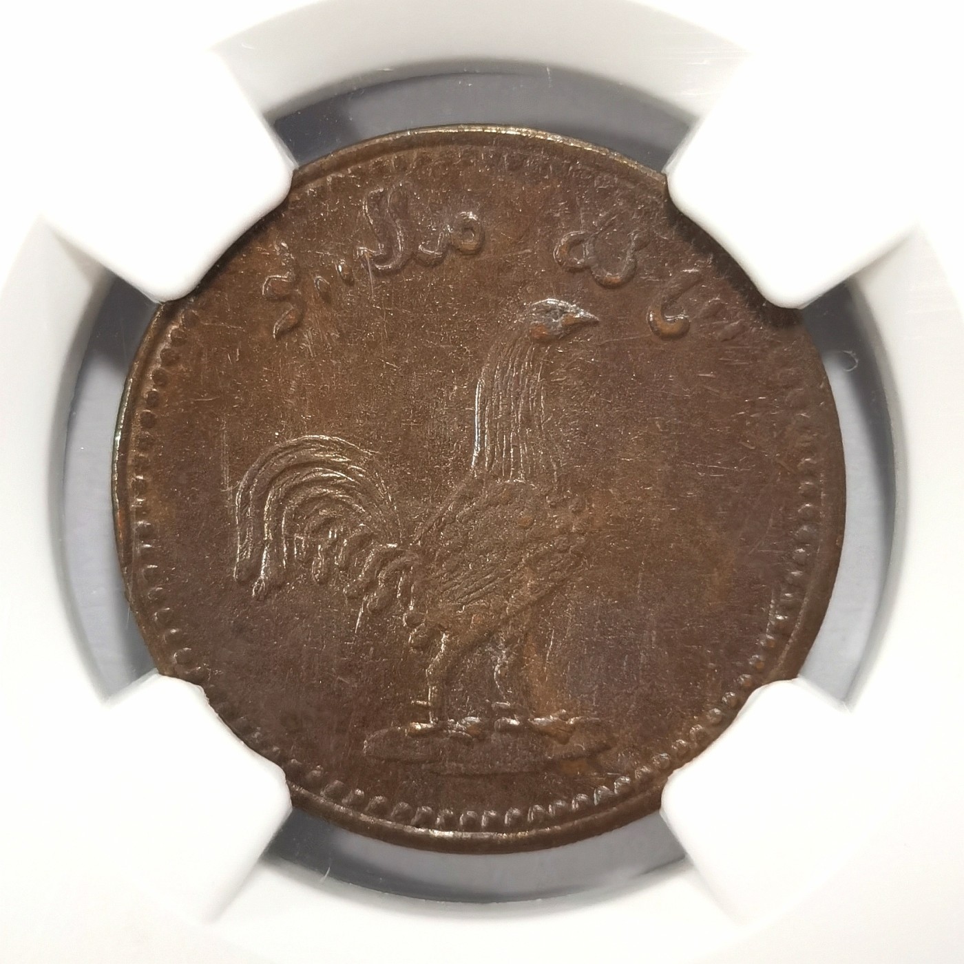 博洋堂世界钱币拍卖第057期（全场包邮） NGC MS61BN 新加坡1831年植物园代用币---鸡