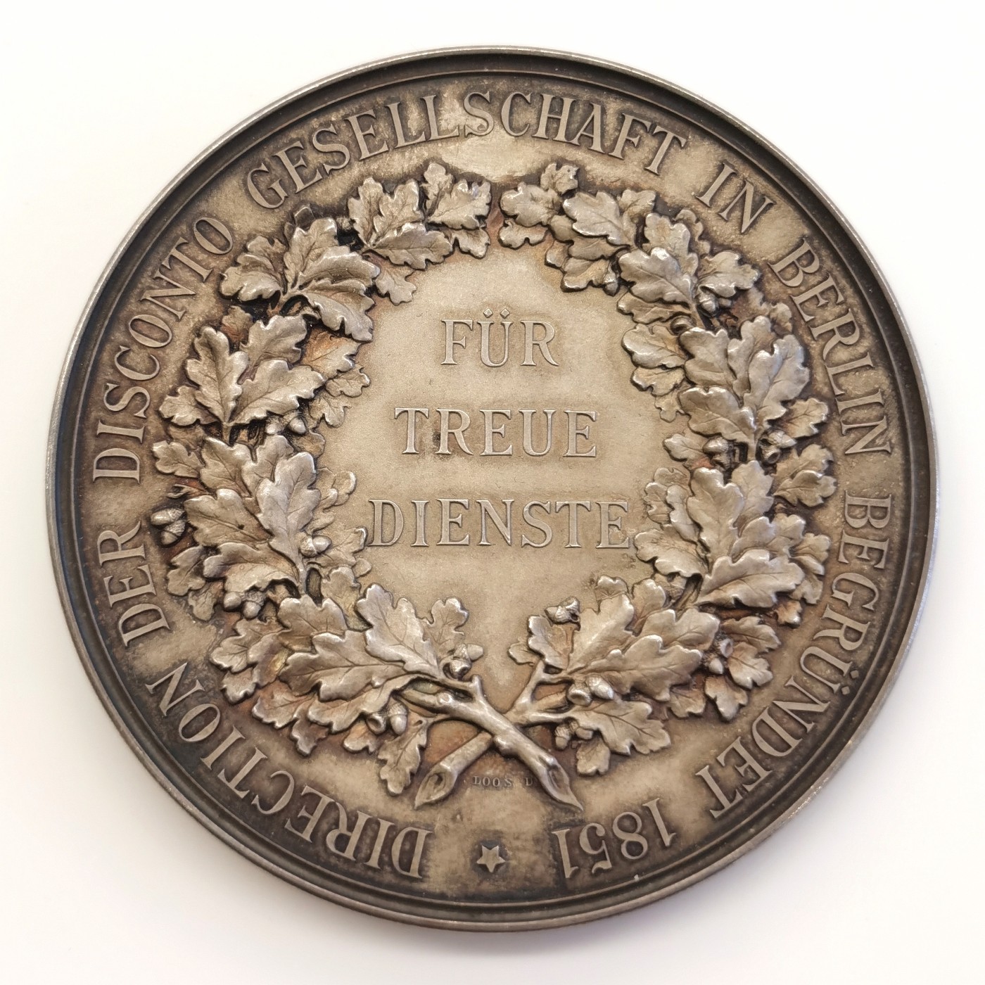 博洋堂世界钱币拍卖第057期（全场包邮） 德国1924年David Hansemann纪念银章 非常漂亮的原盒上镶嵌了铜框装饰 好品银章 55mm 80g 获得者为Eduard Hoefling 博洋堂之前一枚获得者为Bruno Stobbe同款银章成交价5000+