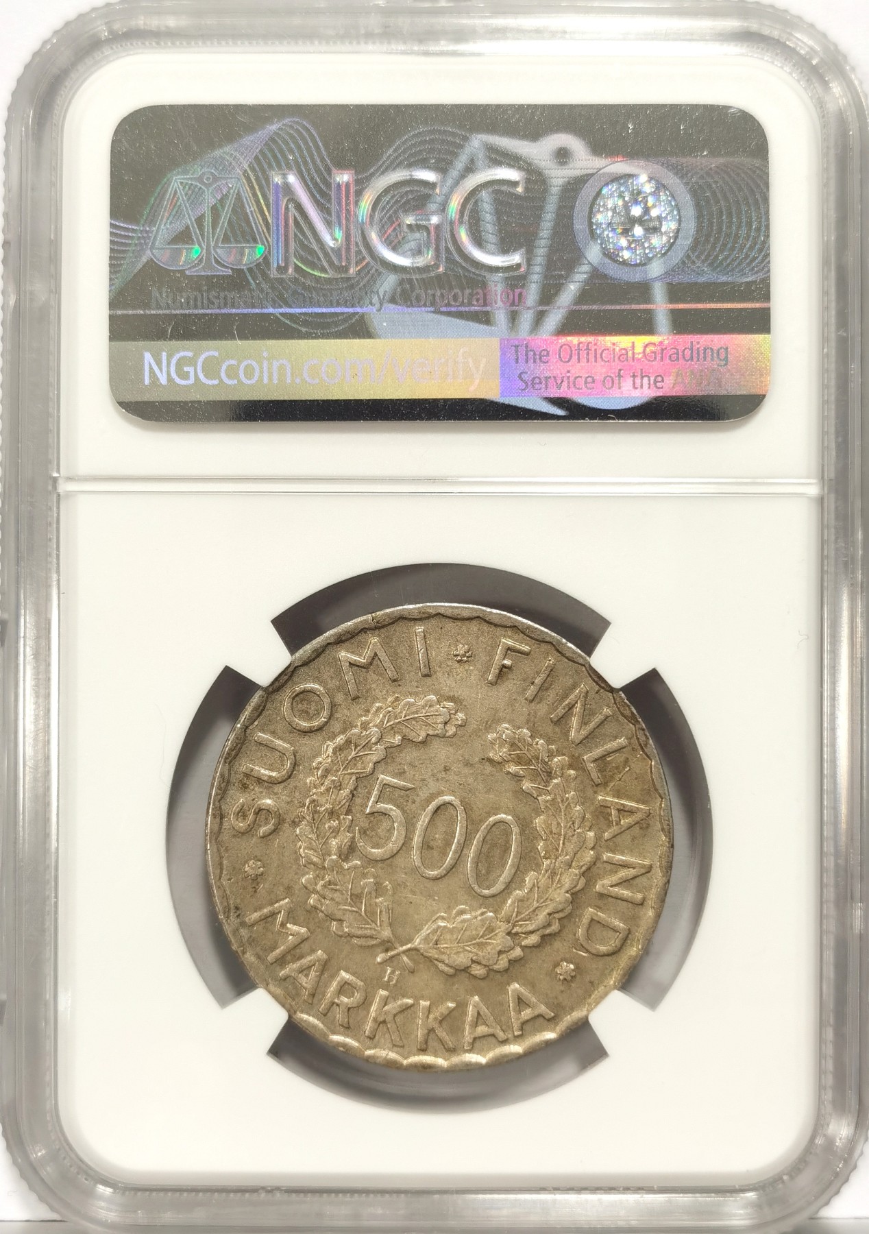 博洋堂世界钱币拍卖第057期（全场包邮） NGC MS61 1951年芬兰奥运纪念银币-世界上首枚奥运纪念银币，1951年版的发行量只有1.9万枚，比起1952年版的58万枚少多了