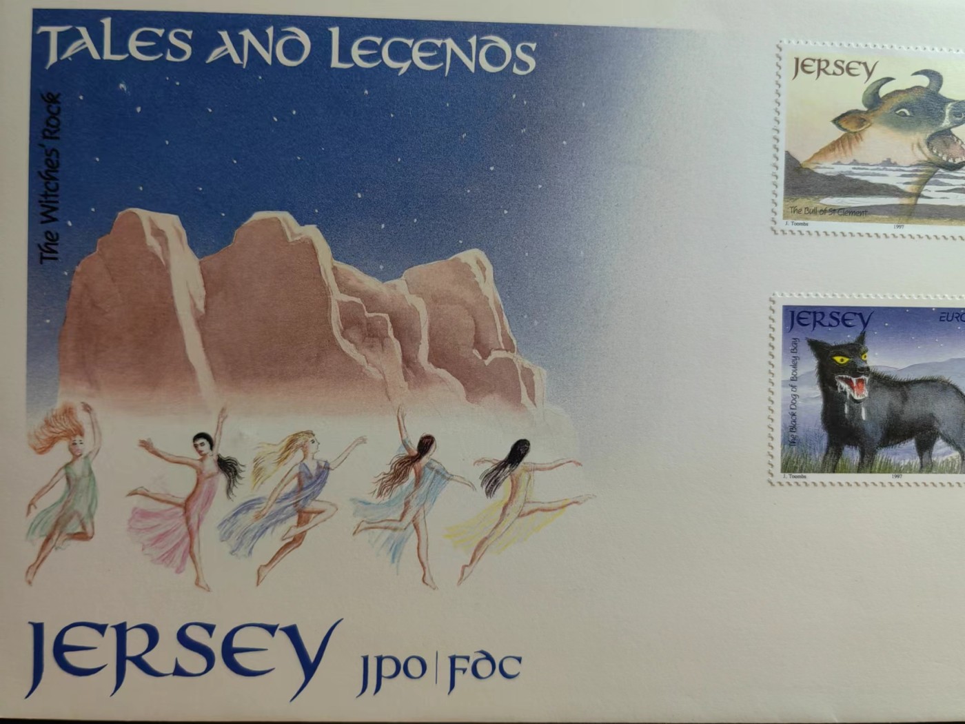 精选多國郵票品🔥⚡️🌞（拍卖场）专场 第③⑨场 泽西岛1997年 神话与传说 4全