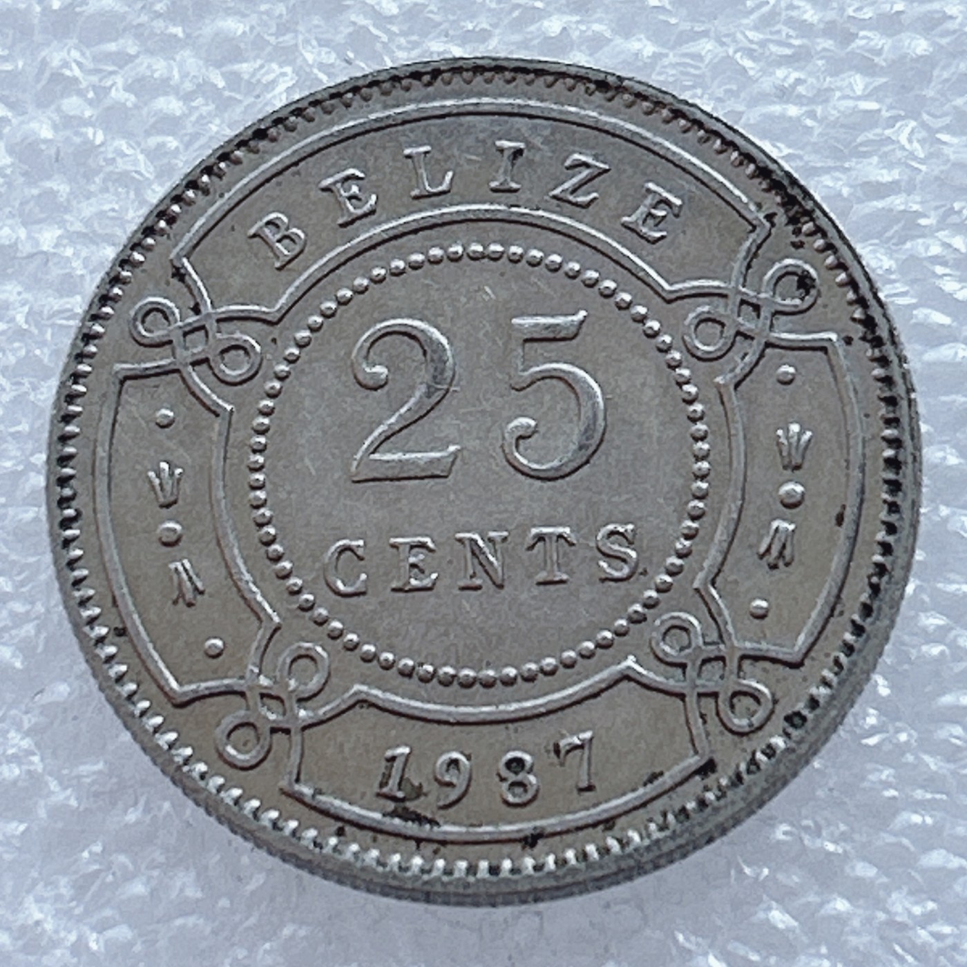 海外回流1元起拍小铺 各国钱币散币场 第2期 英属伯利兹1987年25分