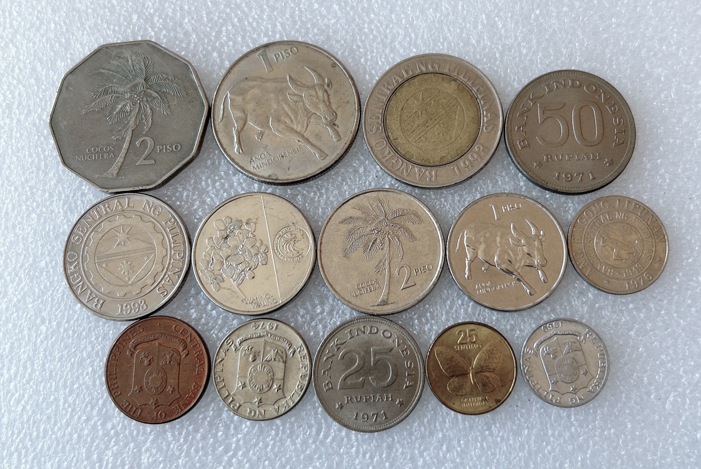 全场一元起拍 世界钱币散币、银币专场 第49期 菲律宾硬、印度尼西亚