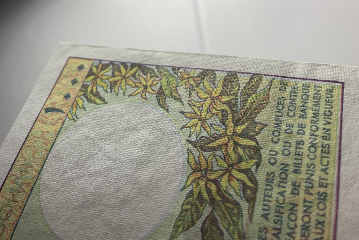 收藏联盟Quantum Auction 第313期拍卖  科摩罗1994年500和1000法郎   品相UNC 边角有瑕疵