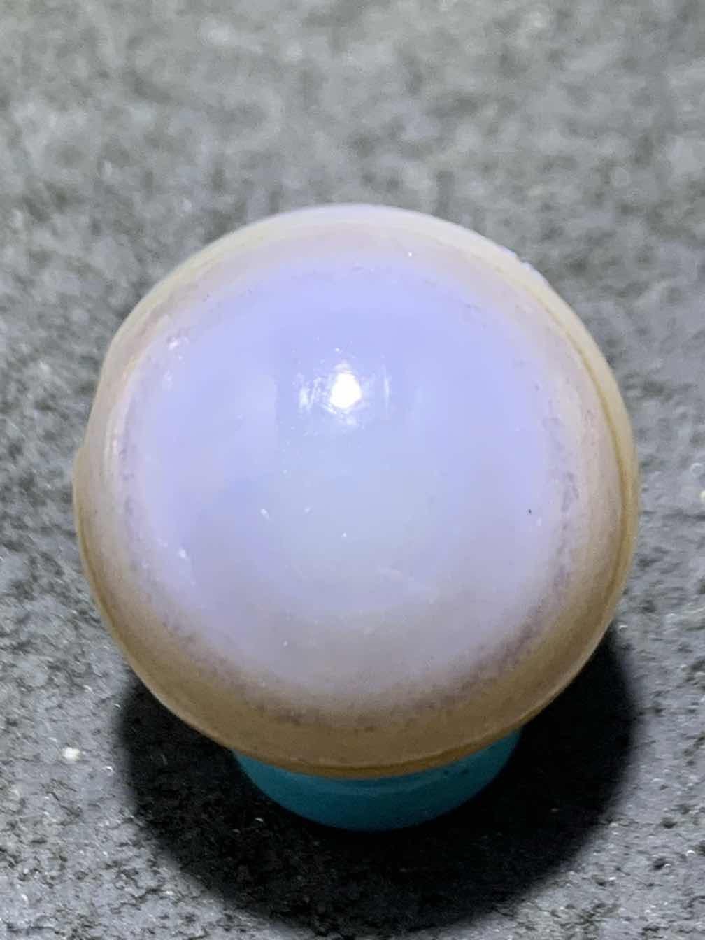 精美高玉化亚光天眼纹海洋玉髓手工俏色巧雕龙鱼随形圆珠一个！