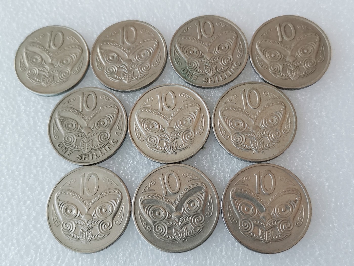 全场一元起拍 世界钱币散币、银币专场 第49期 新西兰10分 毛利人面具 10枚