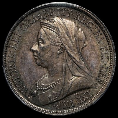 修遠堂世界钱币第十二期 - 极美五彩 PCGS MS64 1893年英国马剑大银币