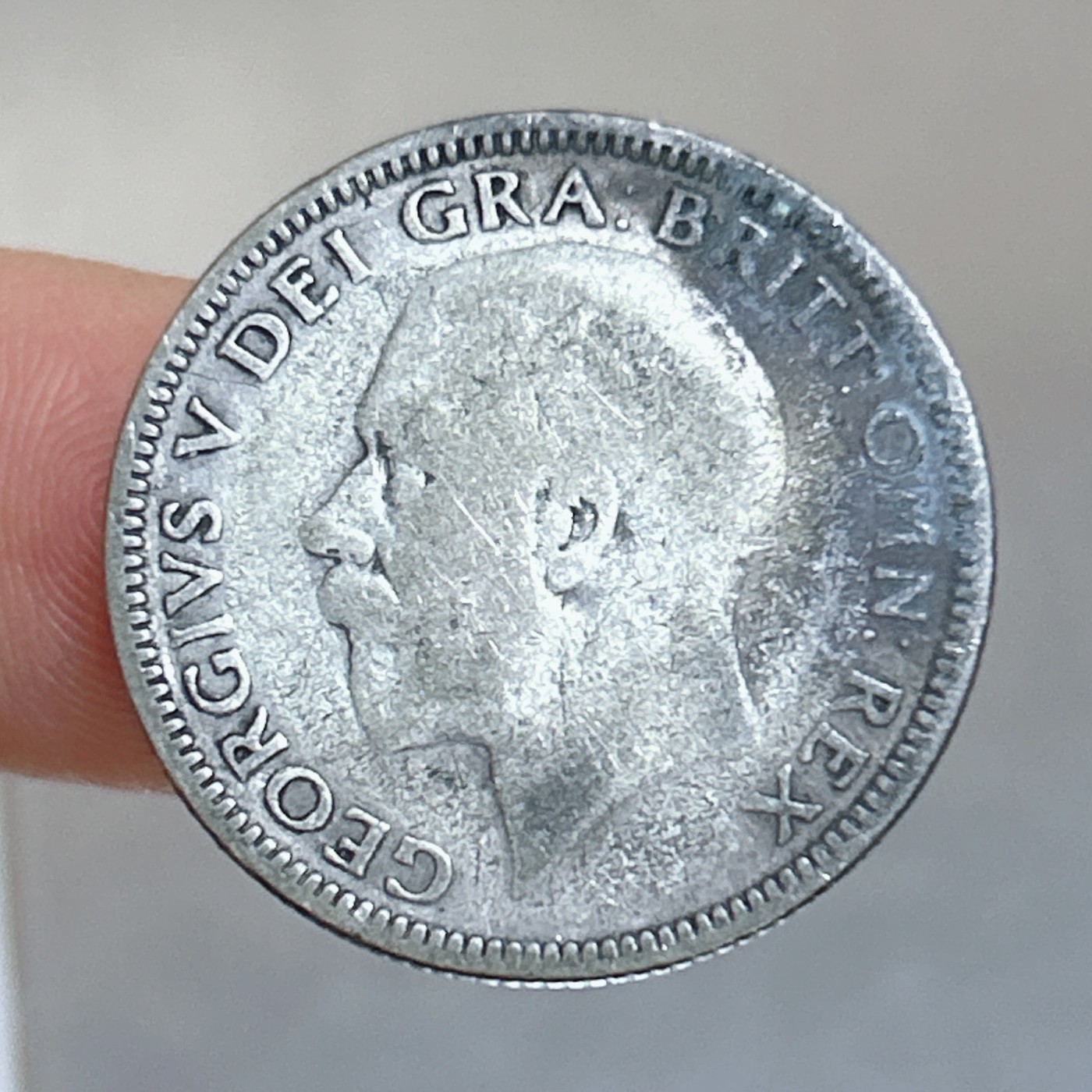 全场一元起拍 世界钱币散币、银币专场 第49期 英国1927年乔治五世1先令狮子小银币 5.4g