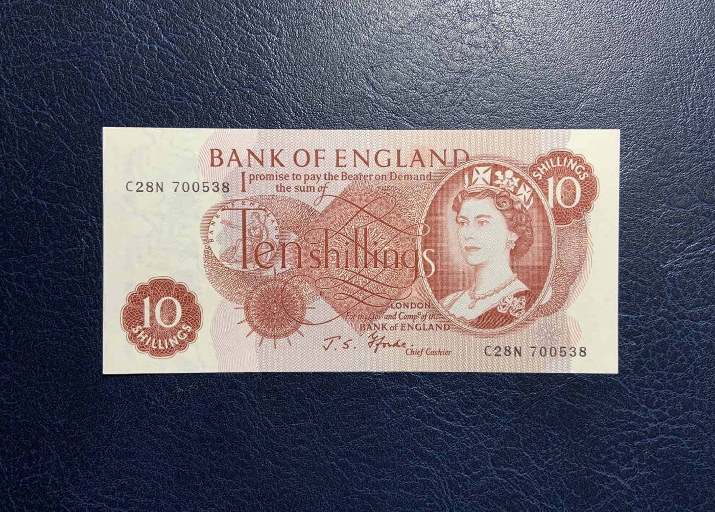 收藏联盟Quantum Auction 第313期拍卖  英国1960-70版10先令 品相UNC