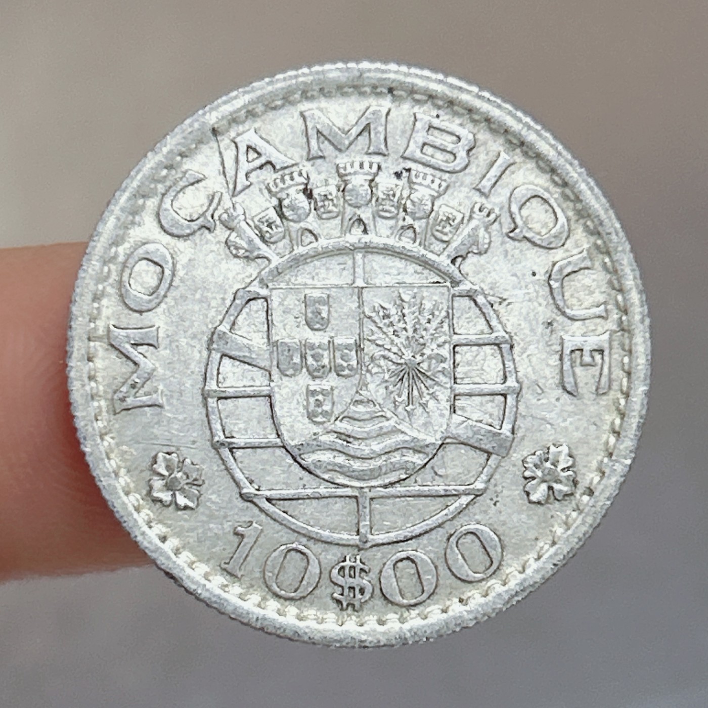 全场一元起拍 世界钱币散币、银币专场 第49期 葡属莫桑比克1955年10埃斯库多银币 5g