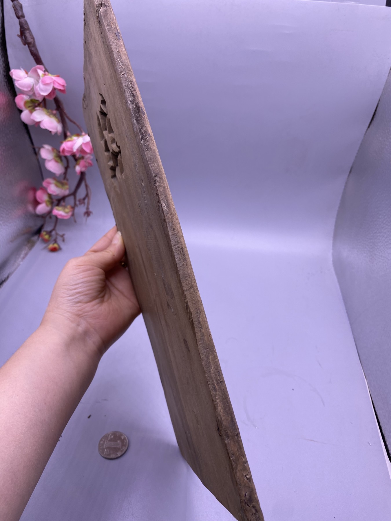老木雕寿星，尺寸31*15厘米，品相如图，700包快递