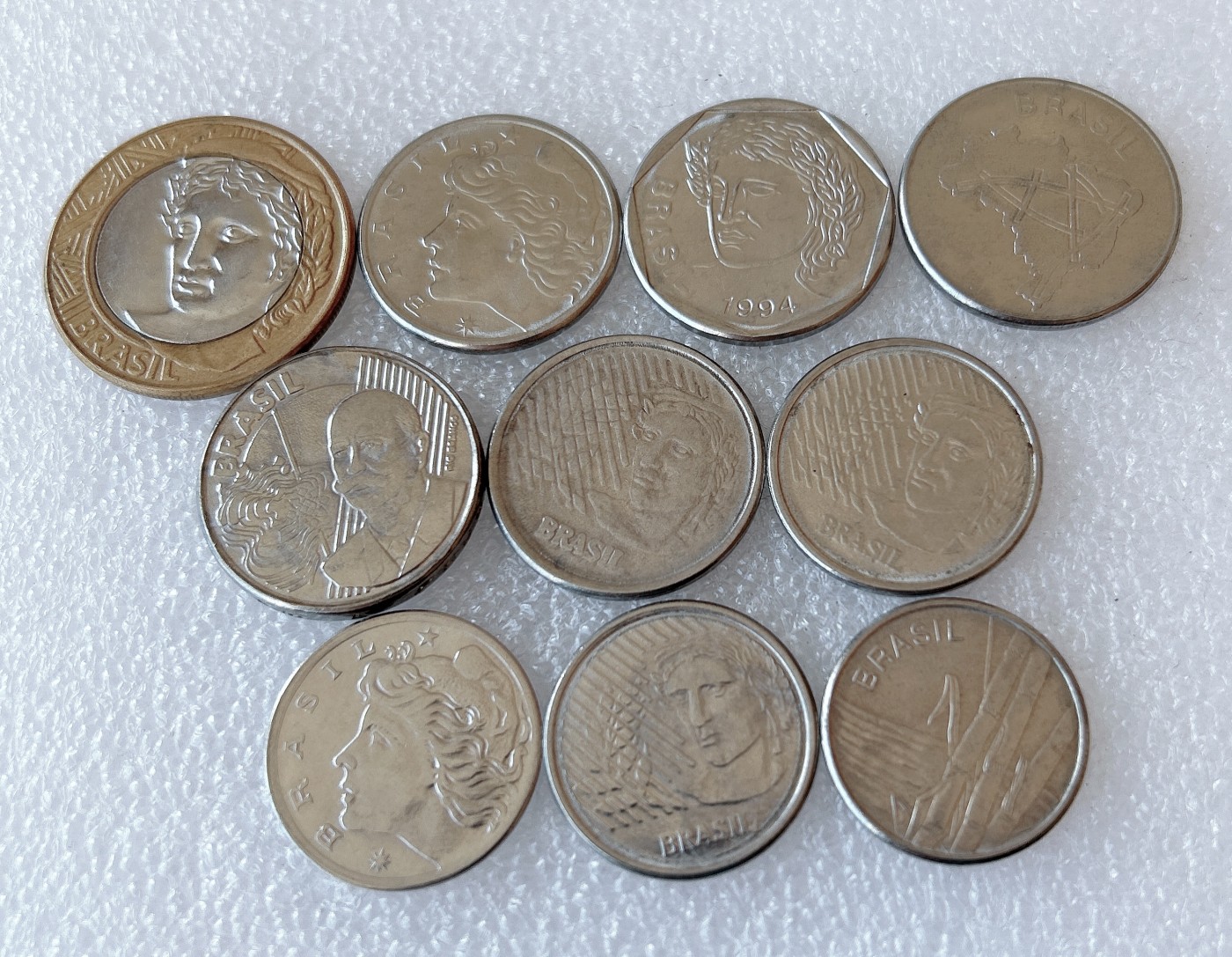 全场一元起拍 世界钱币散币、银币专场 第49期 巴西硬币 10枚 无重复