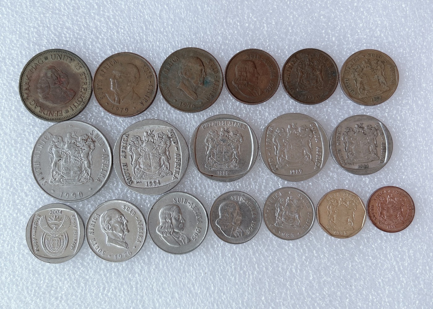 全场一元起拍 世界钱币散币、银币专场 第49期 南非各个时期硬币 无重复 18枚