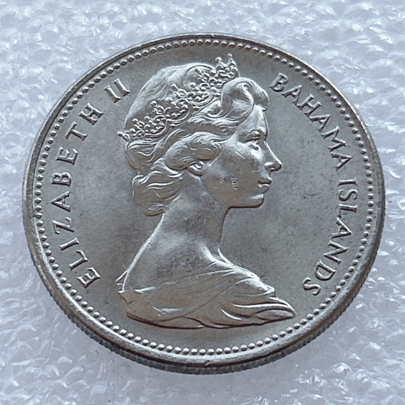 海外回流1元起拍小铺 各国钱币散币场 第2期 巴哈马1966年25分 原光品