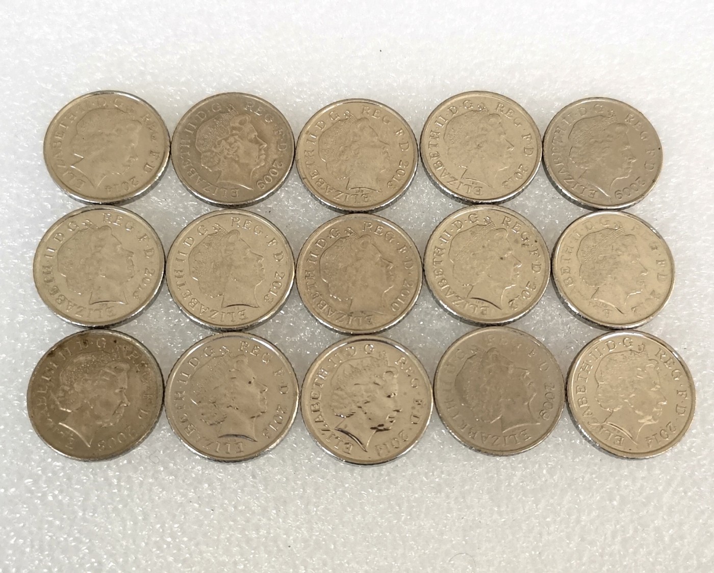 全场一元起拍 世界钱币散币、银币专场 第49期 英国5便士 15枚